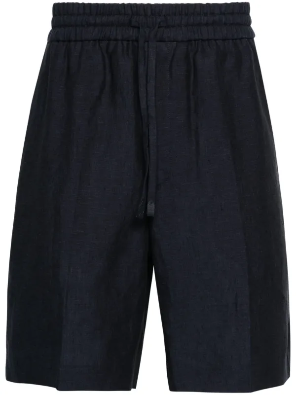 イタリア製【BRIONI】サマーウールシルクリネン混　ショーツ　ショートパンツ Brioni Asolo リネンショートパンツ | ブルー | FARFETCH JP