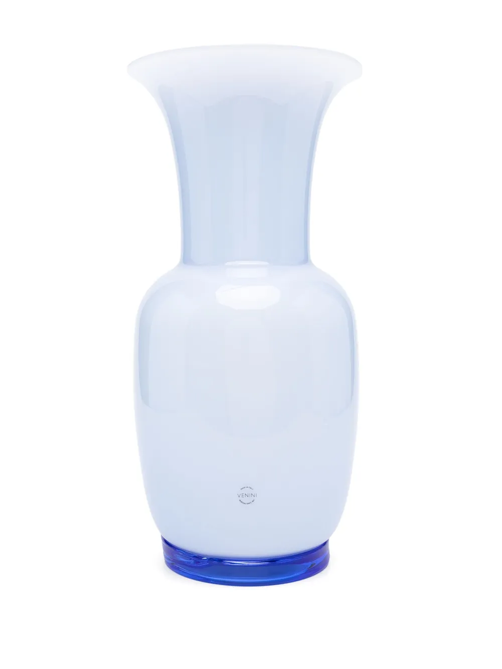 Venini Opalino Murano-glass vase (36cm) - Blauw