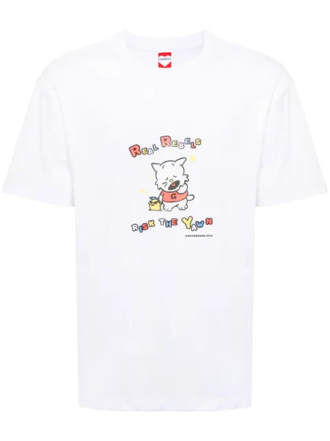 Ground Zero T-Shirt mit Katzen-Print