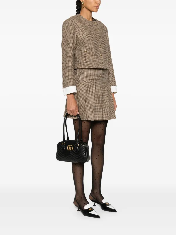 Gucci GGマーモント ショルダーバッグ S | ブラック | FARFETCH JP Gucci GGマーモント ショルダーバッグ S | ブラック | FARFETCH JP