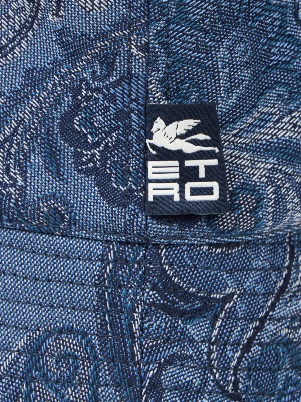 ETRO ペイズリー バケットハット | ブルー | FARFETCH JP