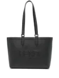 FENDI Roma logo-embossed leather tote bag - Black