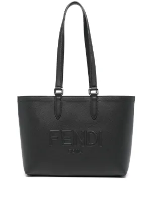 FENDI レザー トートバッグ | ブラック | FARFETCH JP