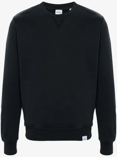 ASPESI logo-tag cotton sweatshirt