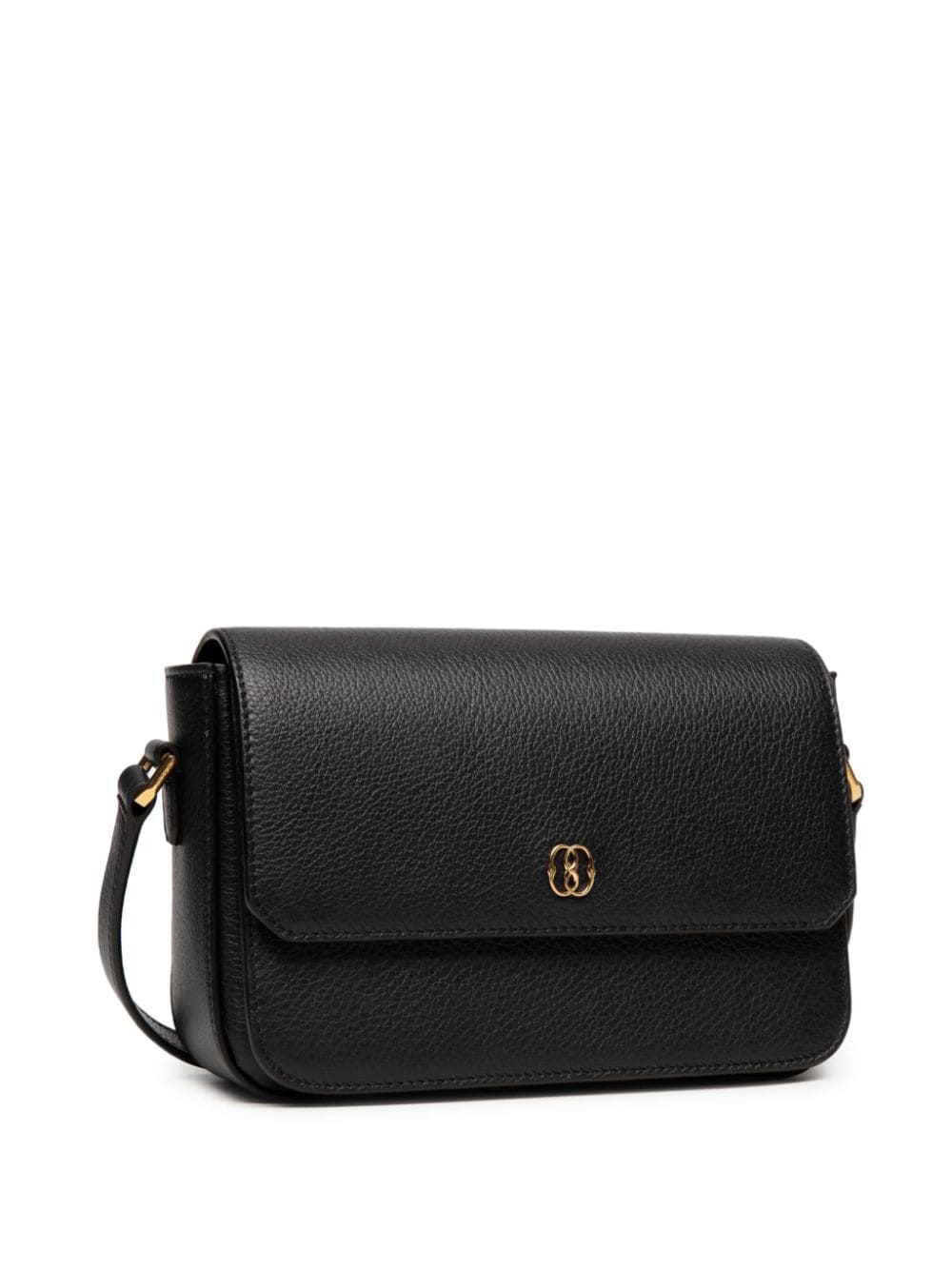 Shop Bally Emblem Cross Body Bag In Black