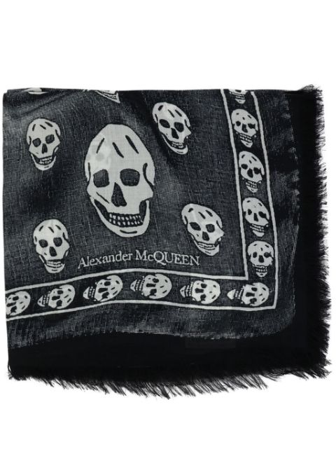 Alexander McQueen skull-print scarf Men