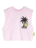 Barrow kids logo-print cotton T-shirt - Pink