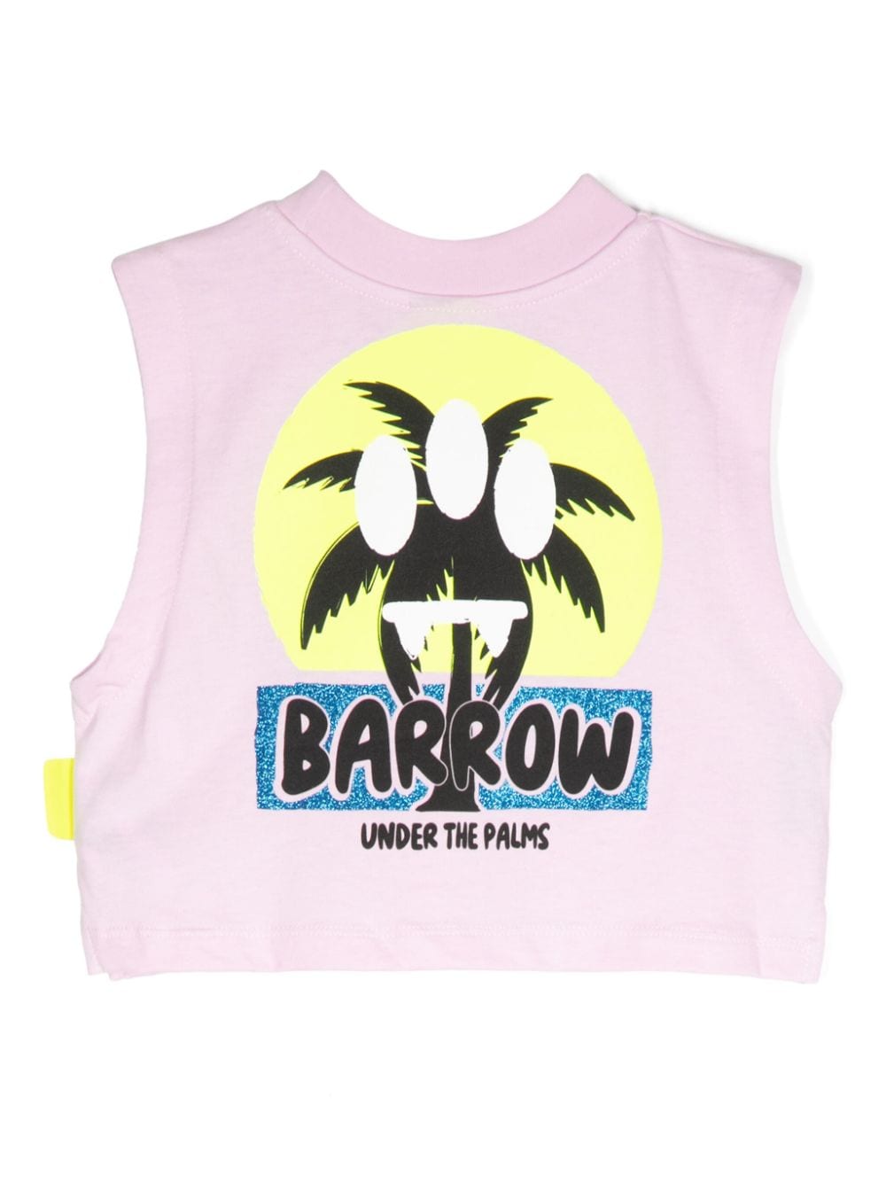 Barrow kids logo-print cotton T-shirt - Roze