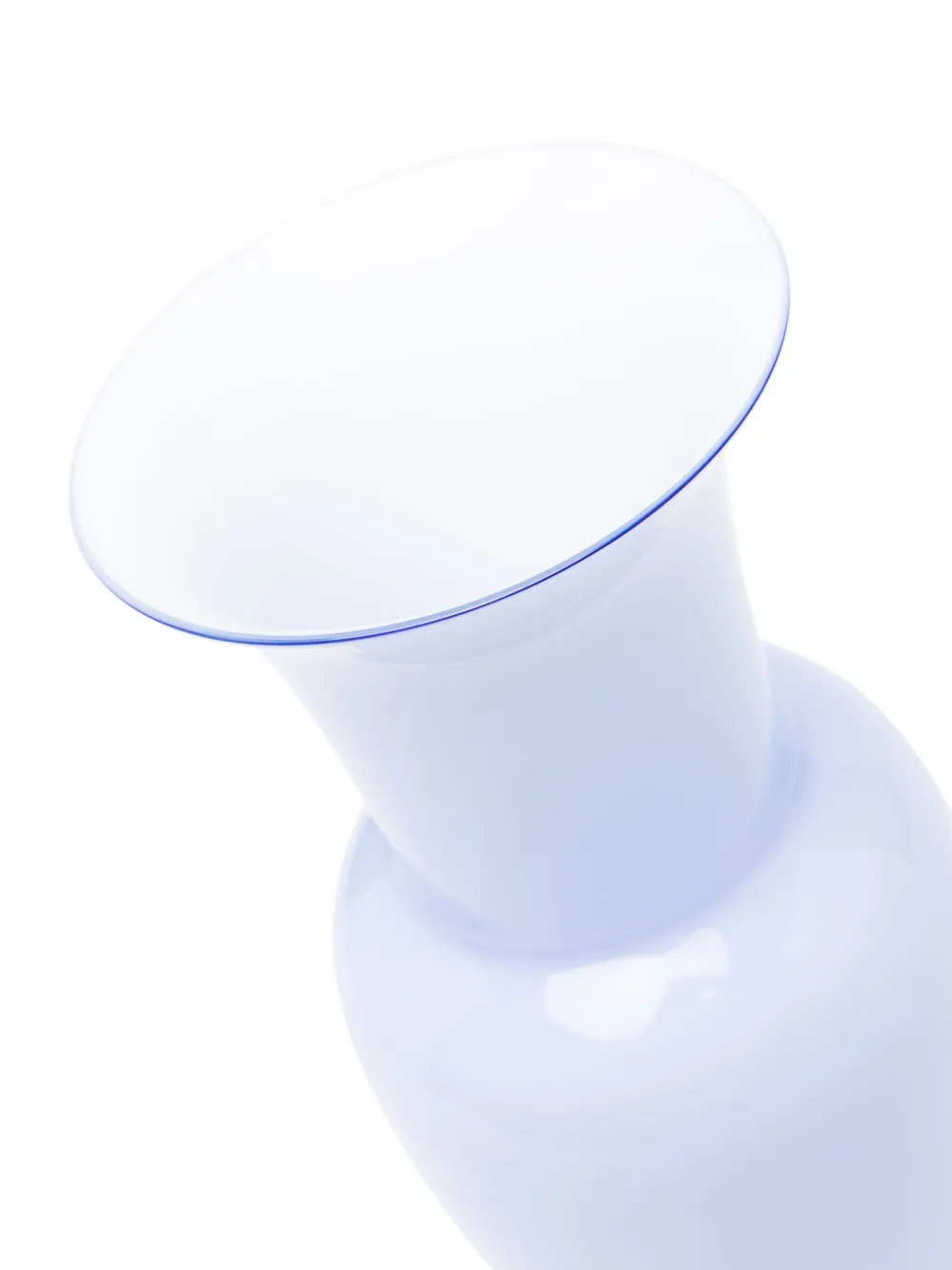 Venini Opalino Gradient-effect Vase In Blue