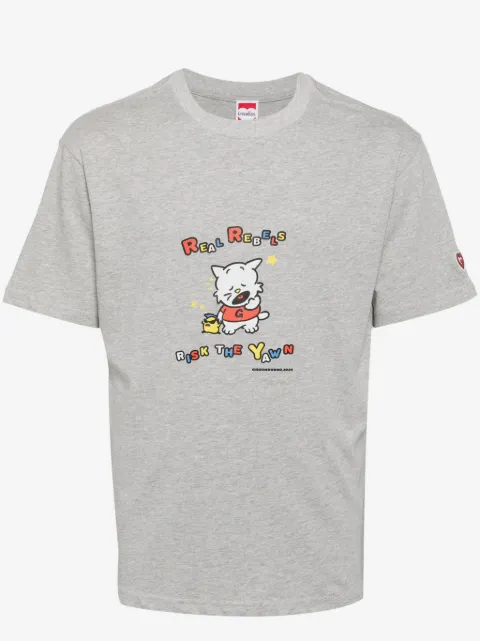 Ground Zero cat print cotton T-shirt