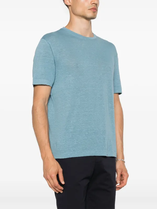 Tシャツ・カットソー Zanone T-shirts Blue Zanone round-neck T-shirt | Blue | FARFETCH JO