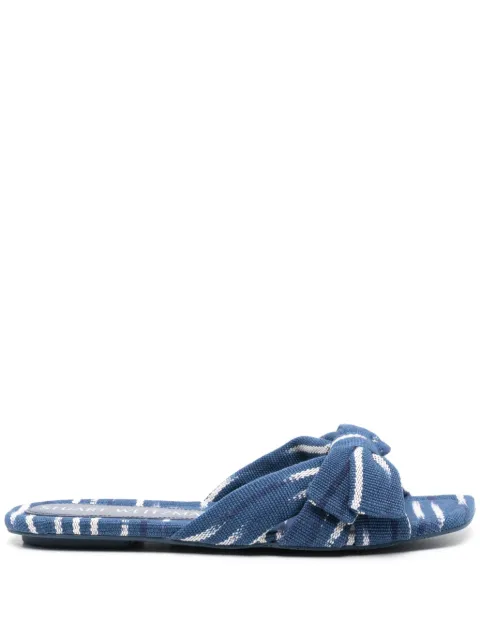 Stuart Weitzman Sofia patterned slides