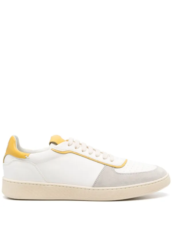 Stuart Weitzman Derby Leather Sneakers in White