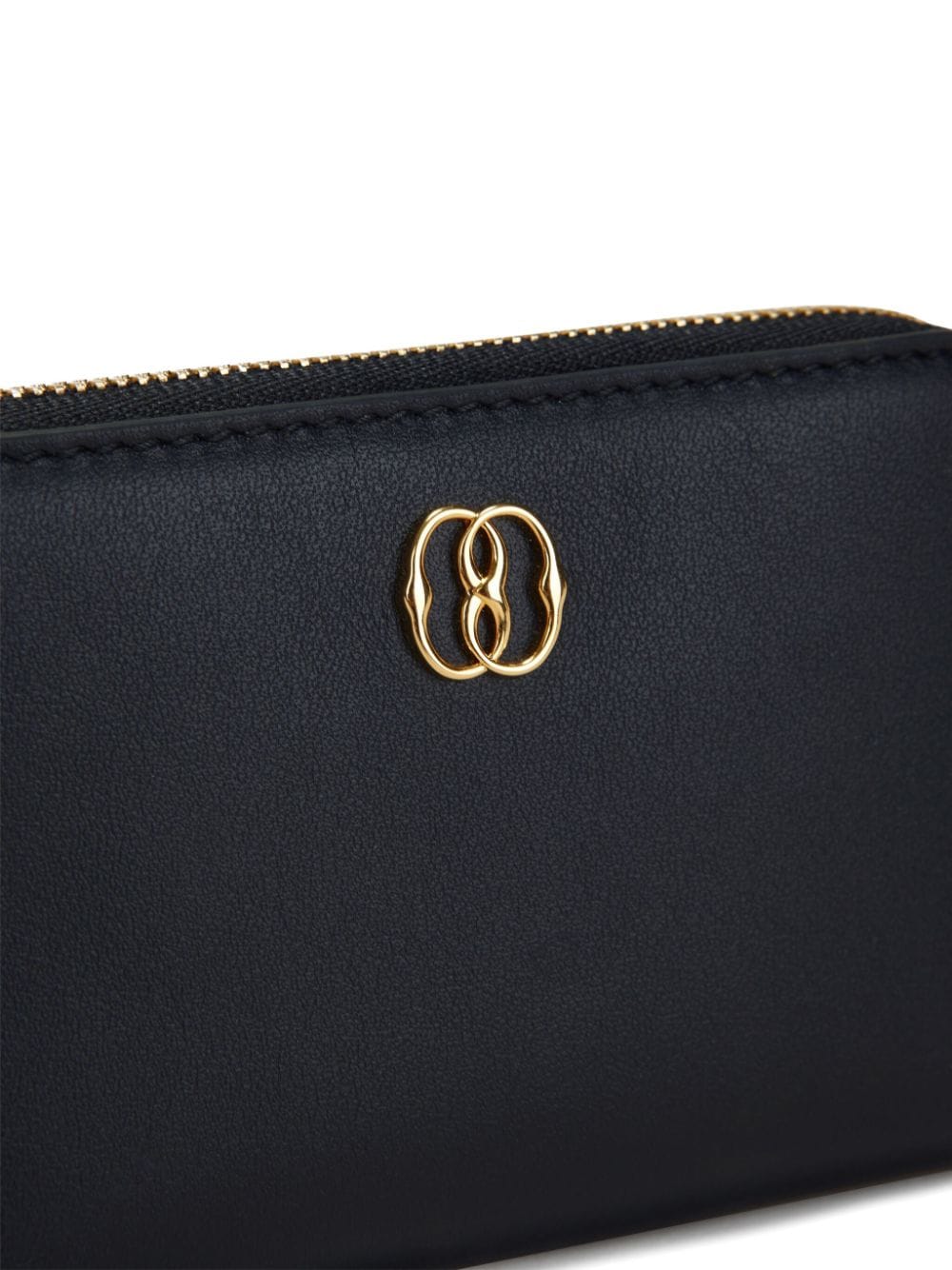 Shop Bally Logo-plaque Leather Coin Purse In Blue