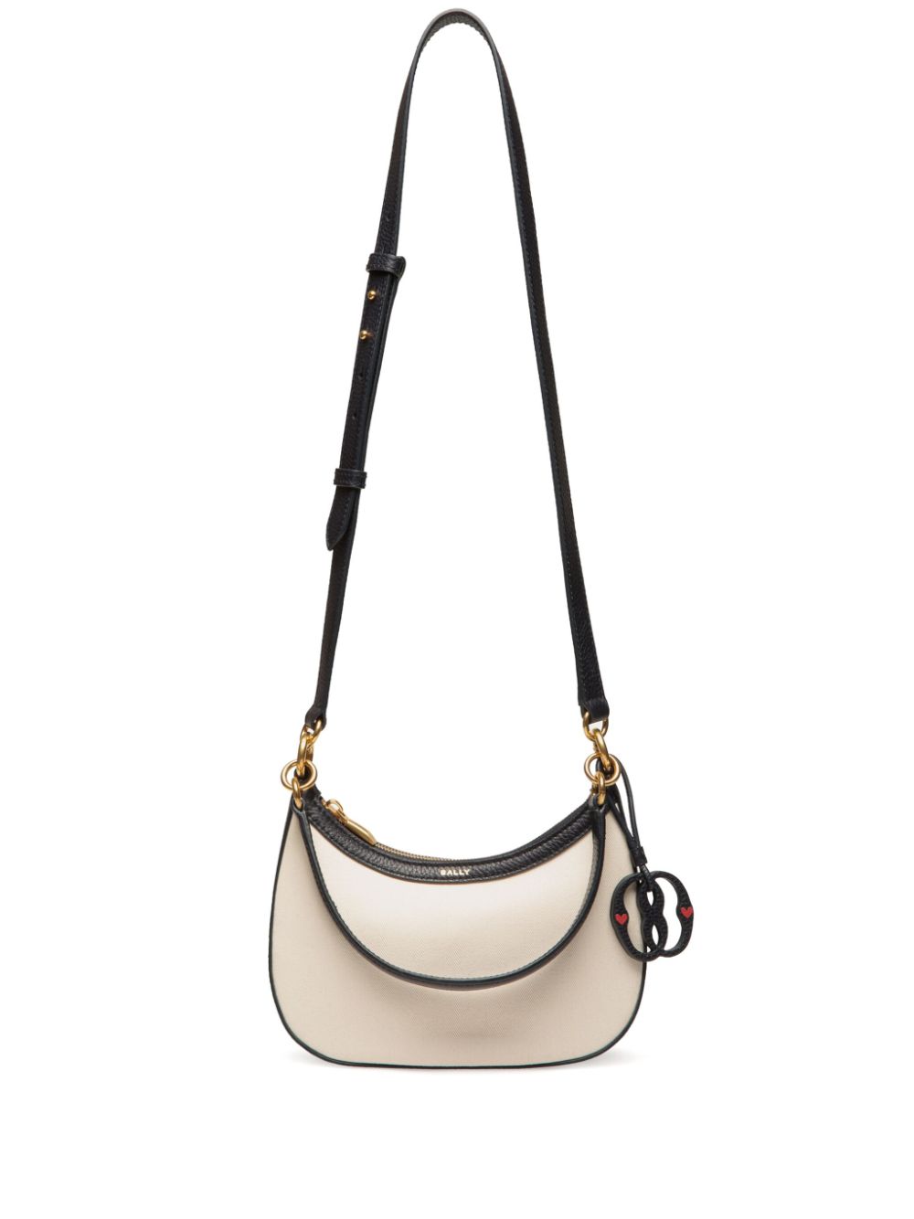 Bally Mini Cotton-leather Cross Bag In Neutrals