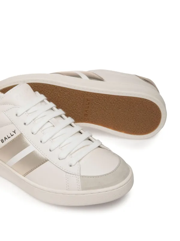 スニーカー BALLY Woman Sneakers White WK009LVT031 I0Q9 Bally Tennis Leather Sneakers | White | FARFETCH SG