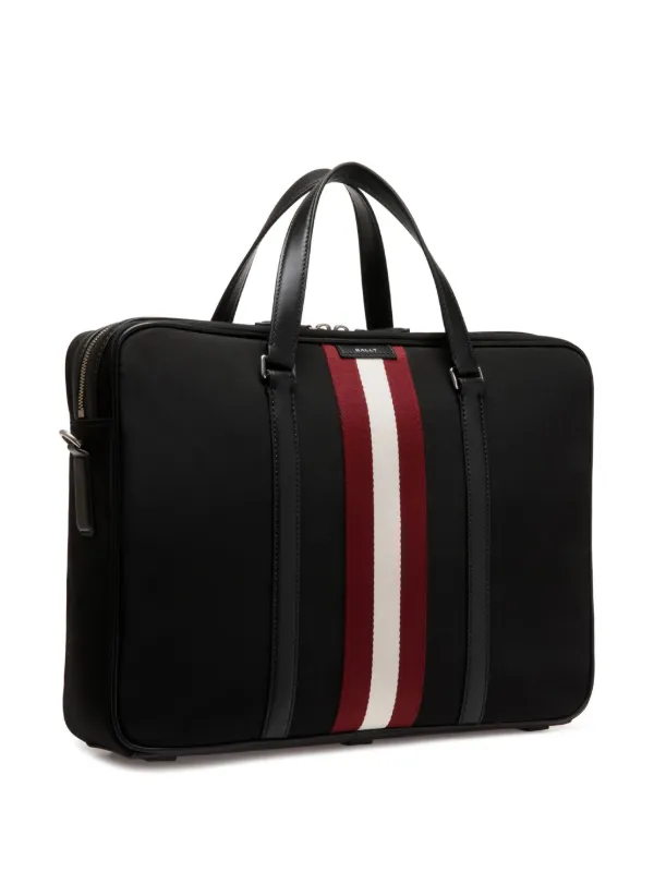 Bally stripe detail Laptop Bag Black FARFETCH ZA