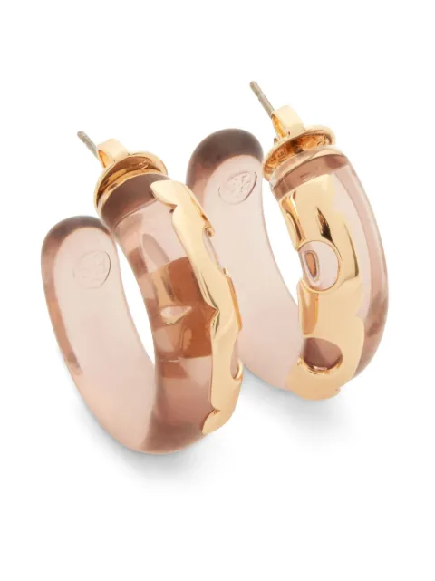 Tory Burch resin hoop earrings