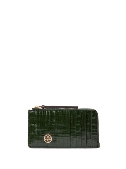 Tory Burch Robinson Crosshatched cardholder Women