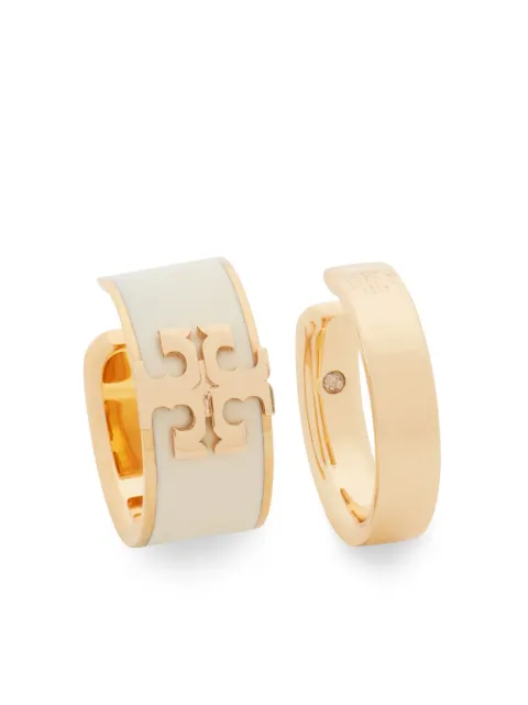 Tory Burch طقم أقراط ماسكة 'كيرا' بطلاء لامع