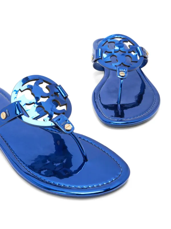 Blue tory burch miller sandals hotsell