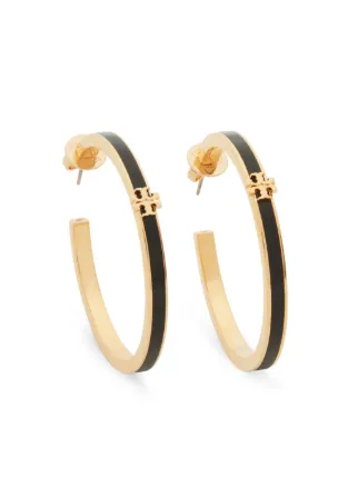 Tory Burch Kira エナメル フープピアス | グリーン | FARFETCH JP