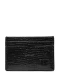 TOM FORD lizard-skin effect cardholder - Black