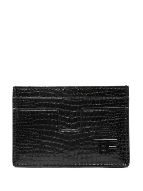 TOM FORD lizard-skin effect cardholder