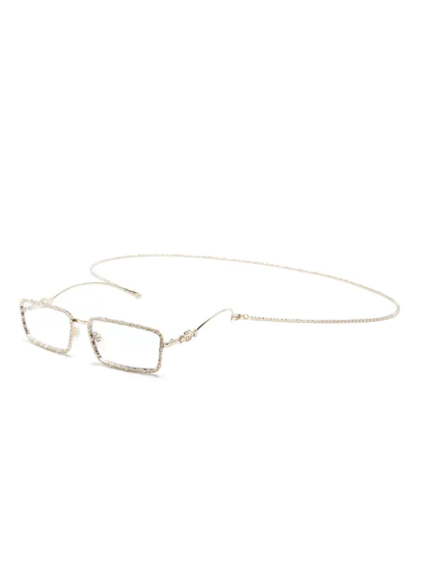 Gucci Eyewear rectangle-frame Sunglasses Gold FARFETCH PH