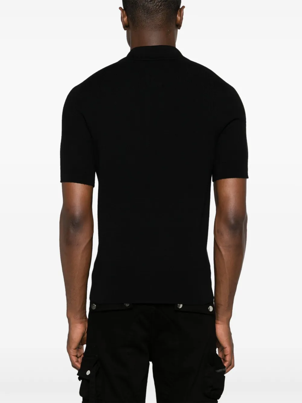 Cheap Balmain short-sleeve merino polo shirt Men