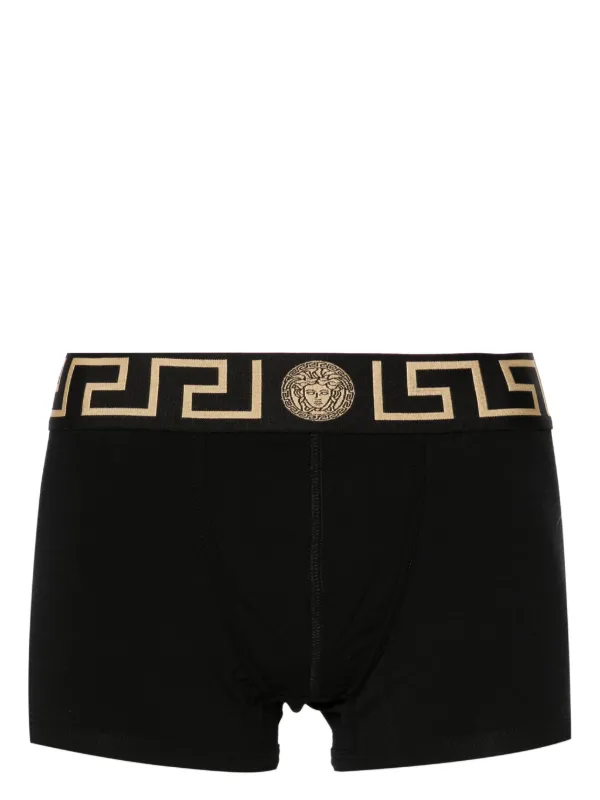 【関税込み】Versace Underwear ブラック メドゥーサ ソング Versace Medusa Greca Boxer Briefs - Versace - Men | WE IN STYLE