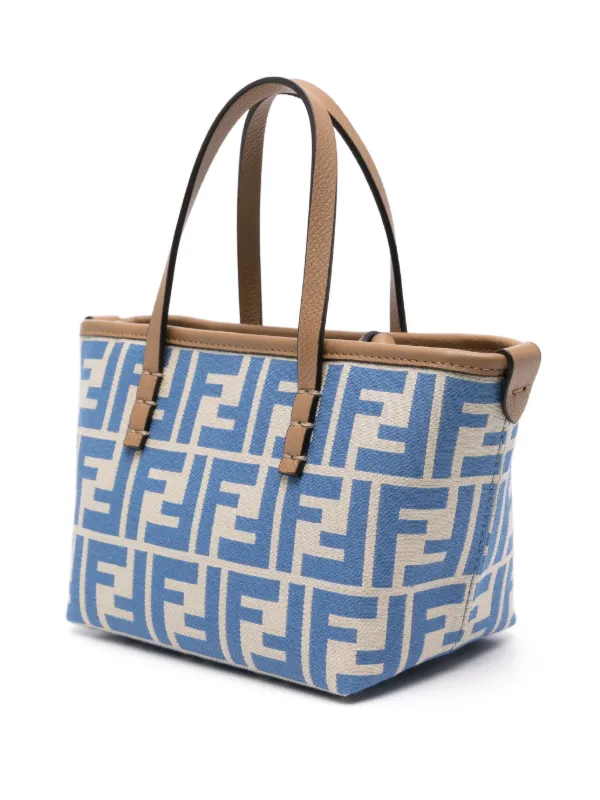 FENDI Mini Roll Tote Bag Blue FARFETCH AE