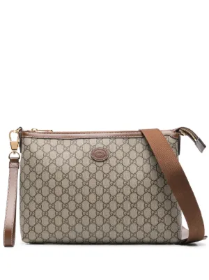 Gucci GGパターン ショルダーバッグ | ニュートラル | FARFETCH JP