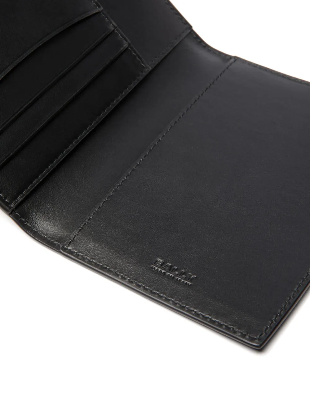 Shop Bally Logo-stamp Wallet In Black