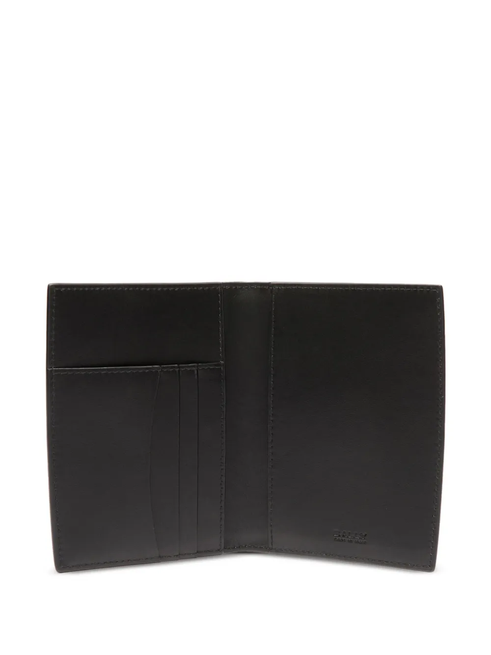 Shop Bally Logo-stamp Wallet In Black