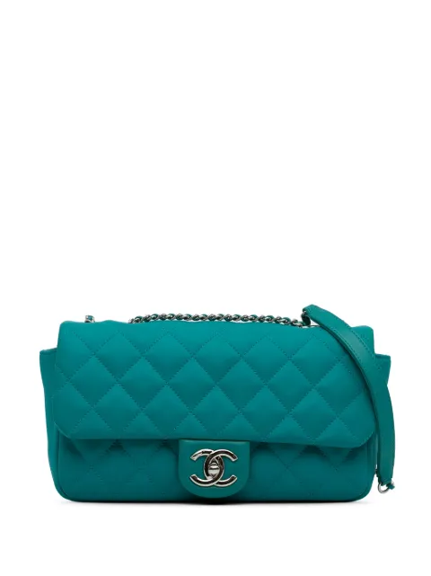 CHANEL Pre-Owned 2016-2017 CC Quilted Calfskin Single Flap crossbody bag