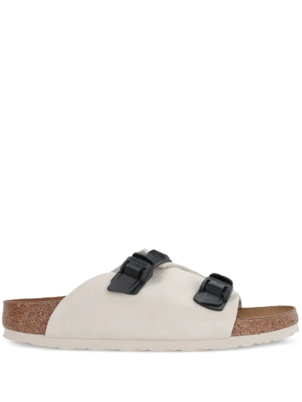 Birkenstock Zürich Tech Suede Sandals White FARFETCH OM