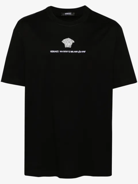 Versace t-shirt à motif Medusa Milano brodé