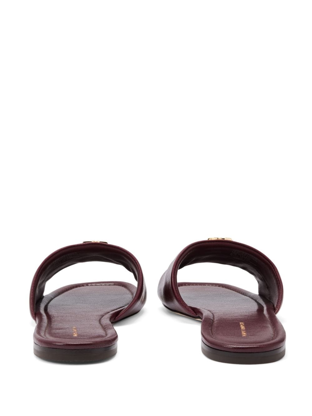 Shop Tory Burch Eleanor Slides In Red