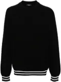 Balmain patterned-jacquard merino jumper - Black