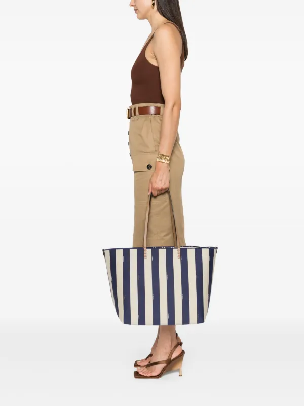 FENDI large Roll tote bag women Calf Leather Fabric One Size Blue