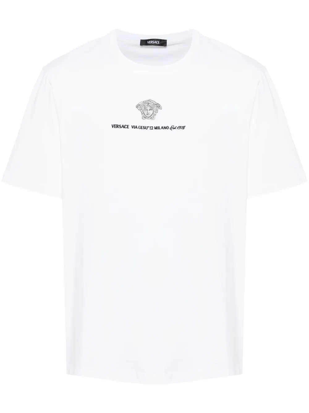 Versace Medusa Milano embroidered T-shirt Men