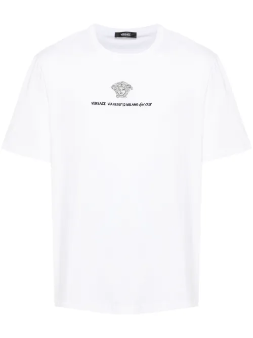 T-shirt Medusa Milano brodé - Versace - Modalova
