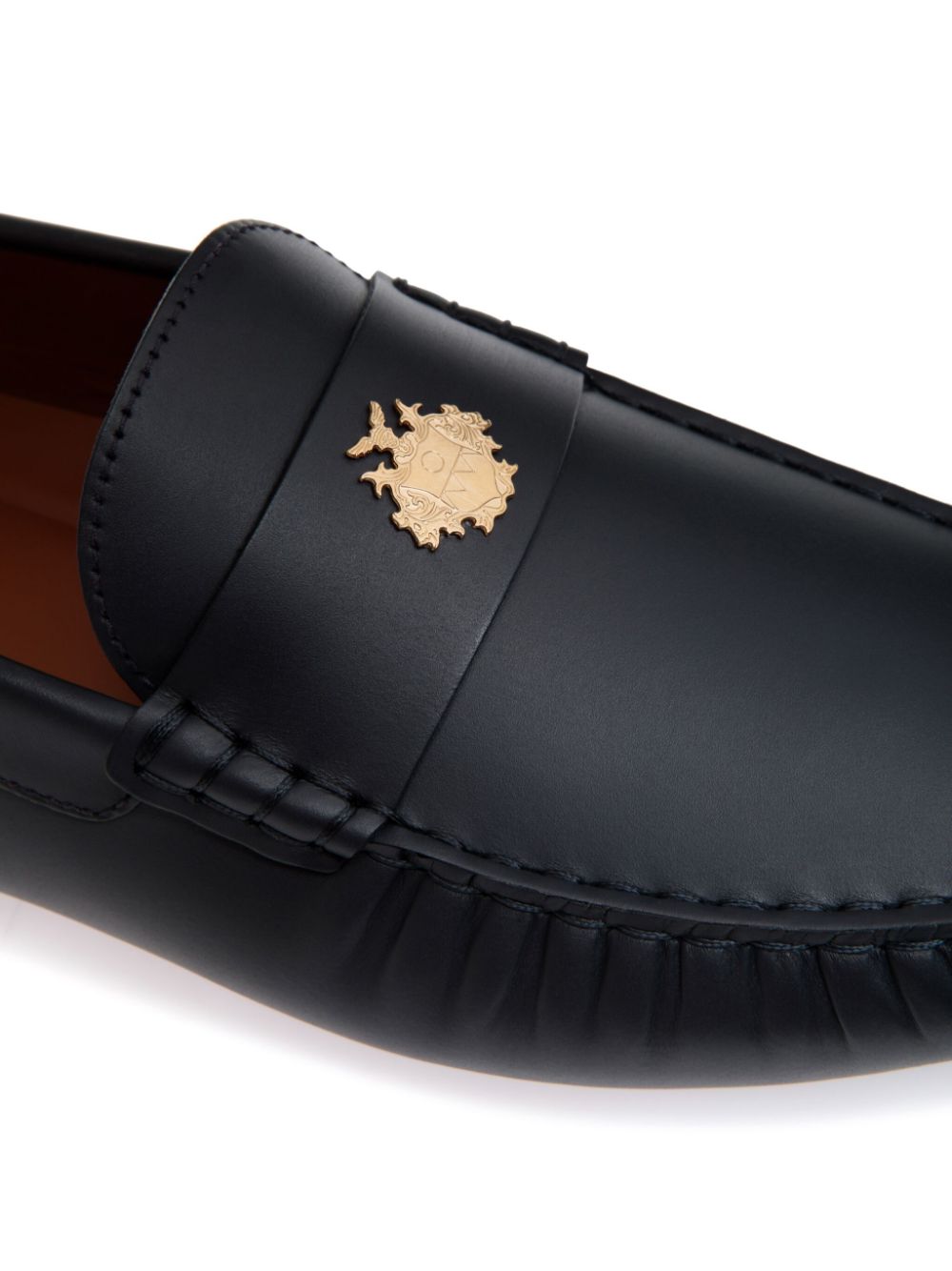 Bally Leren loafers Blauw