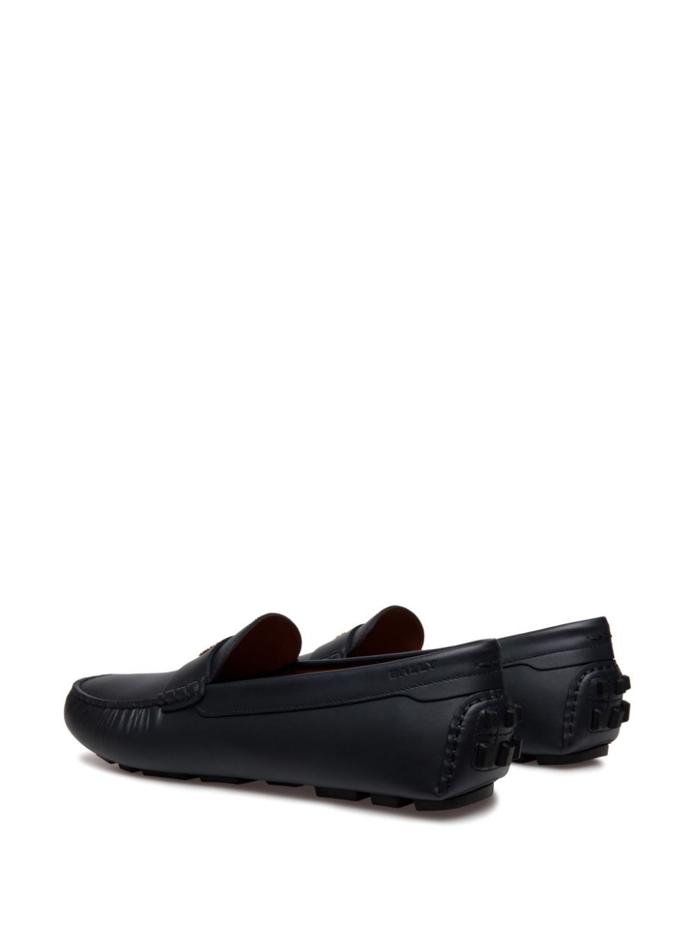 Bally Leren loafers Blauw