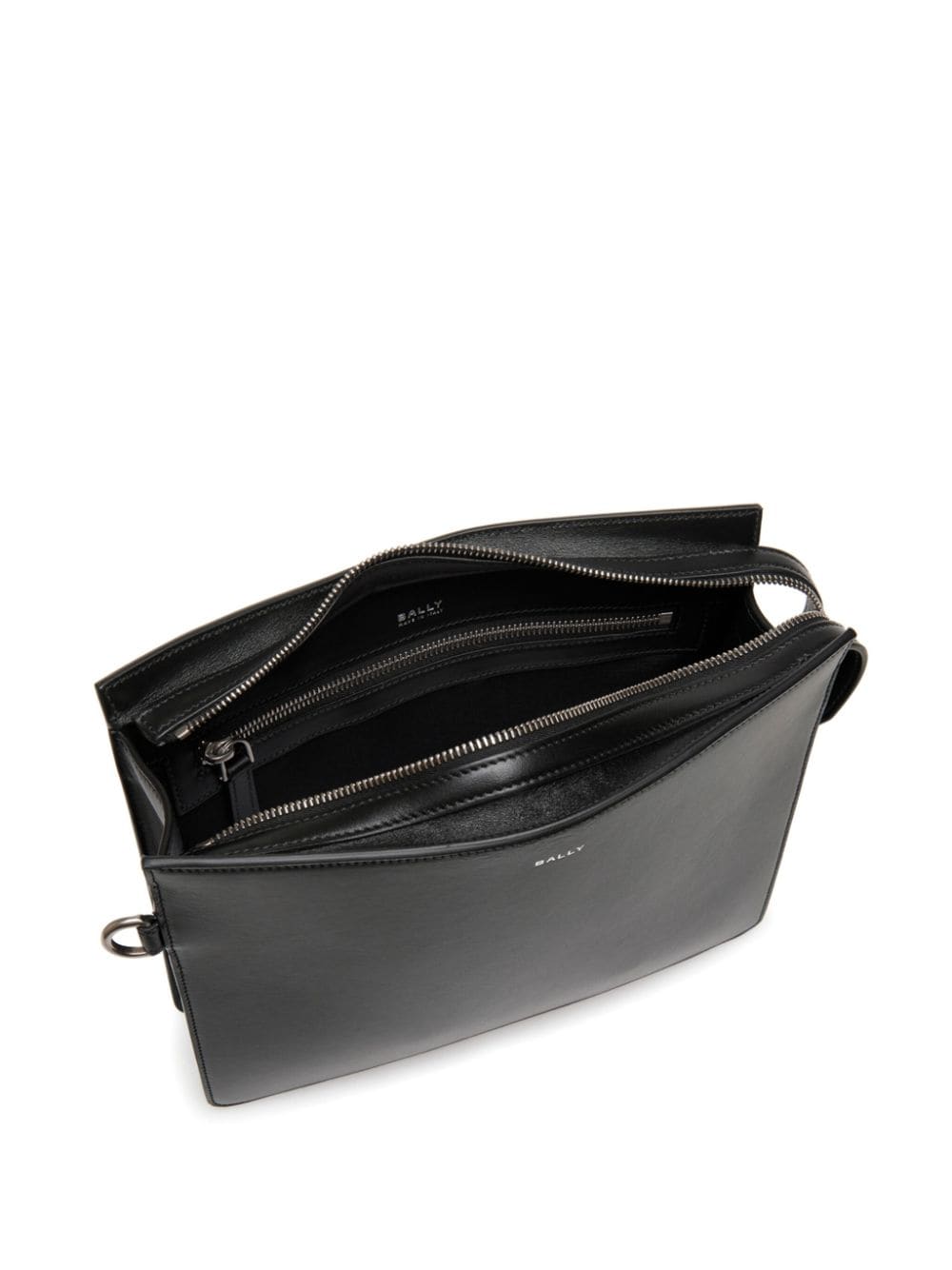 Shop Bally Loop-handle Clutch In Black