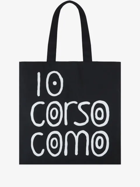 10 CORSO COMO logo-print canvas tote bag
