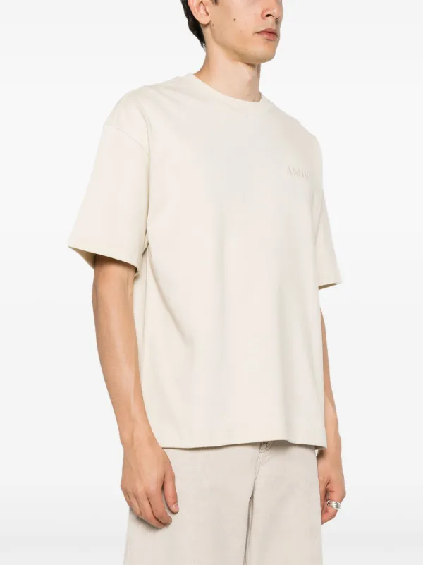 AMIRI ベージュ　ロゴ Tシャツ AMIRI ロゴ Tシャツ | ニュートラル | FARFETCH JP