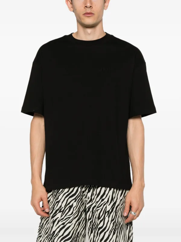 エムミーエメ Logo embroidered short t-shirt 黒 エムミーエメ Logo embroidered short t-shirt 黒 - メルカリ