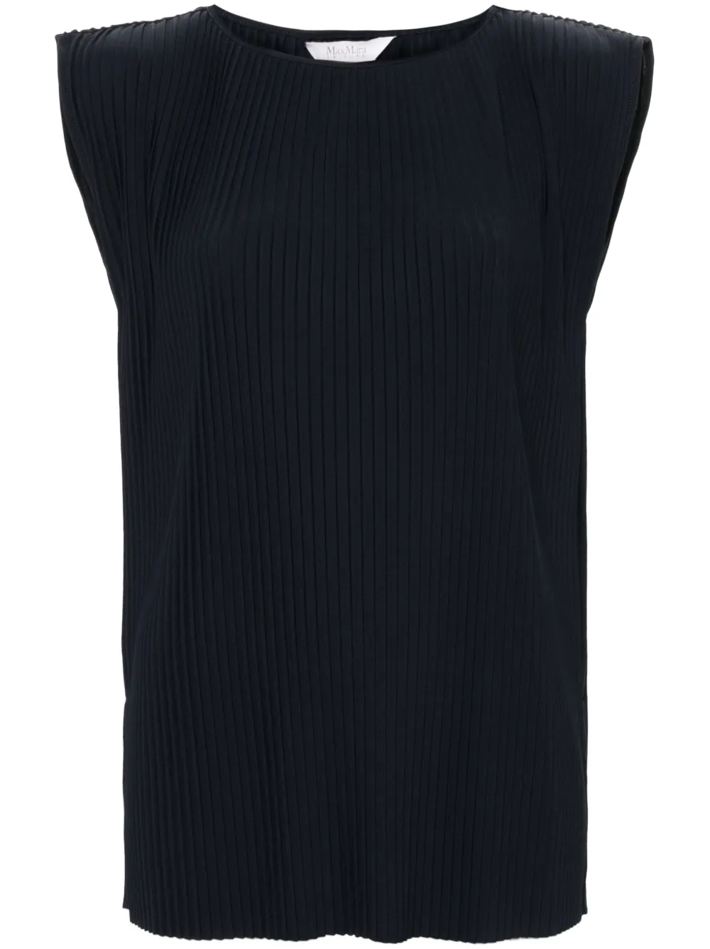 Max Mara Leisure Cambusa blouse met plissé-effect Blauw